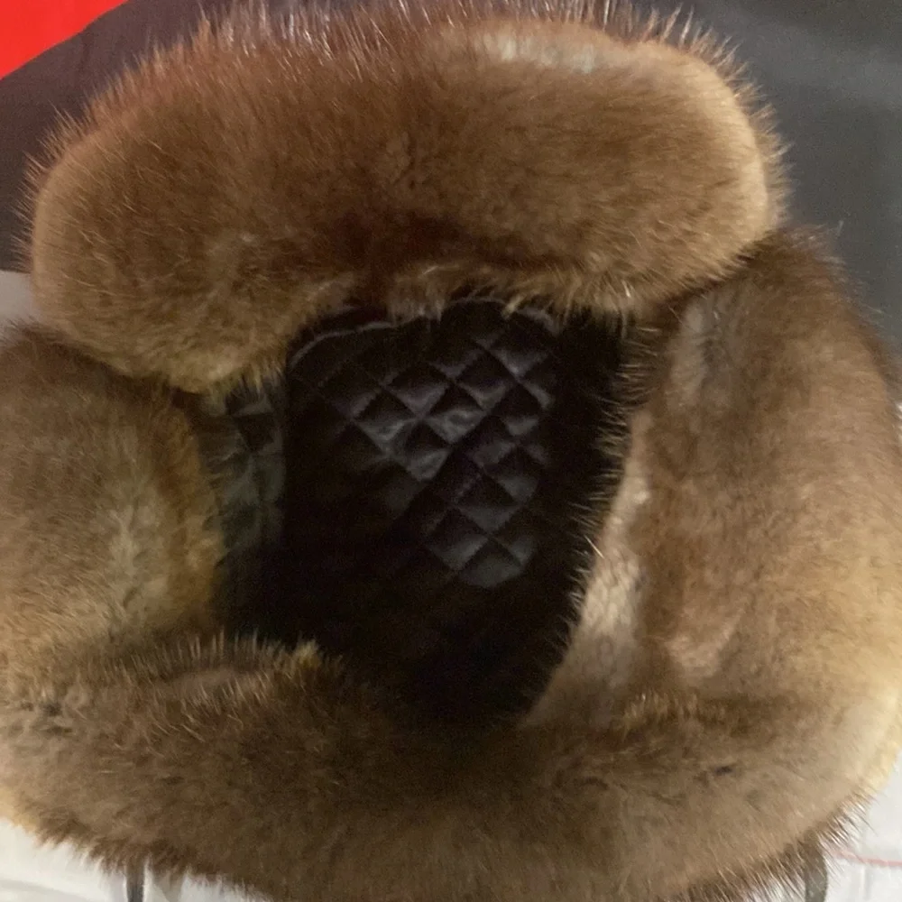Womens mink fur cap vintage 70’s - Picture 6 of 8